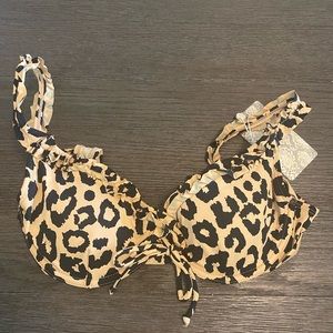 Toluca Angelina King Cheetah Bikini Top NEW!